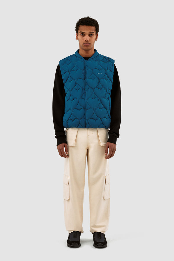Vince Heart Vest - Petrol Blue - Arte Antwerp