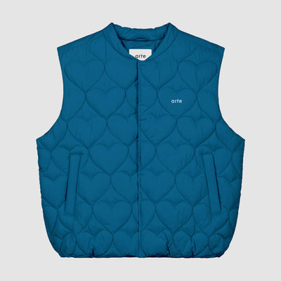 Gilet Vince Heart - Bleu pétrole