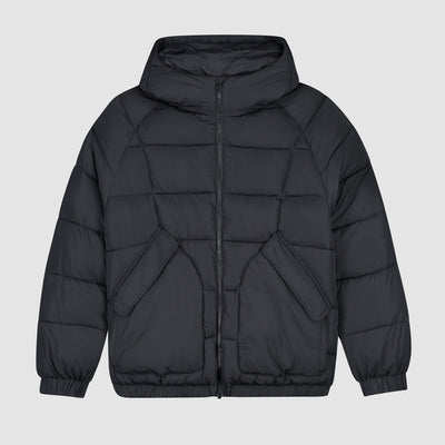 Joey Cuts Puffer Jacket - Black