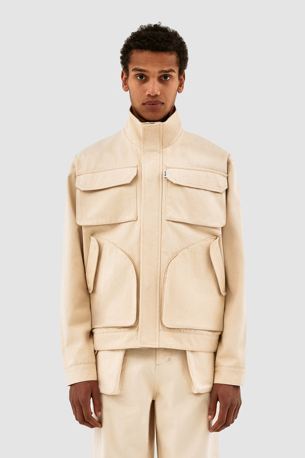 Jaden Cargo Jacket - Cream