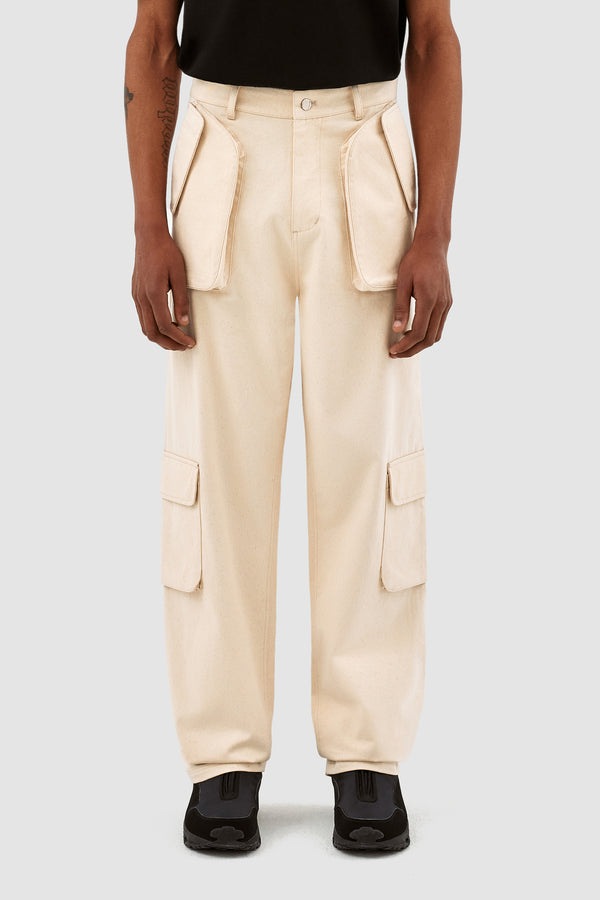 Jaden Cargo Pants - Cream - Arte Antwerp