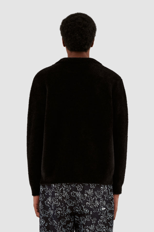 Kyle Fluffy Cardigan - Black