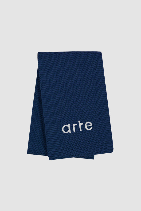Aaron Knit Scarf - Navy