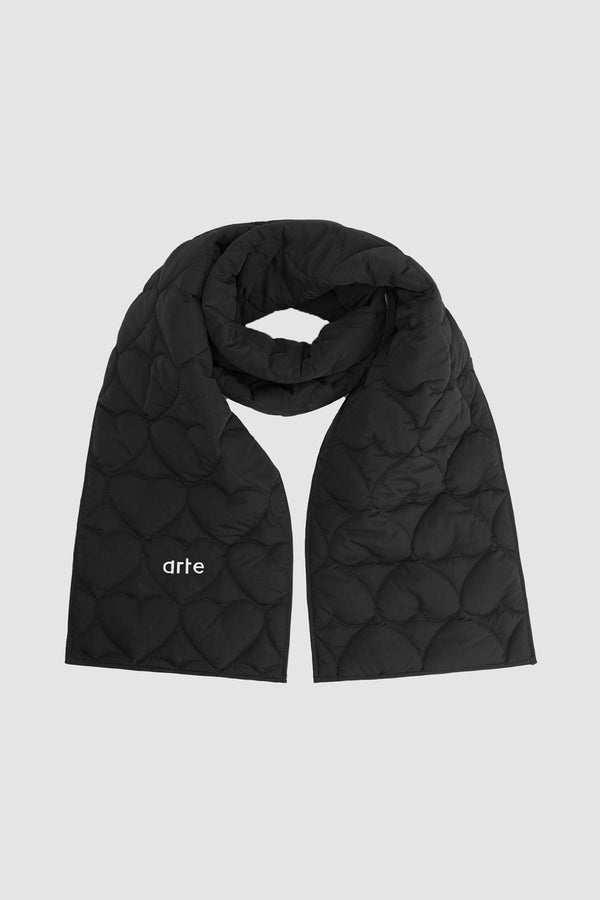Aaron Padded Scarf - Black