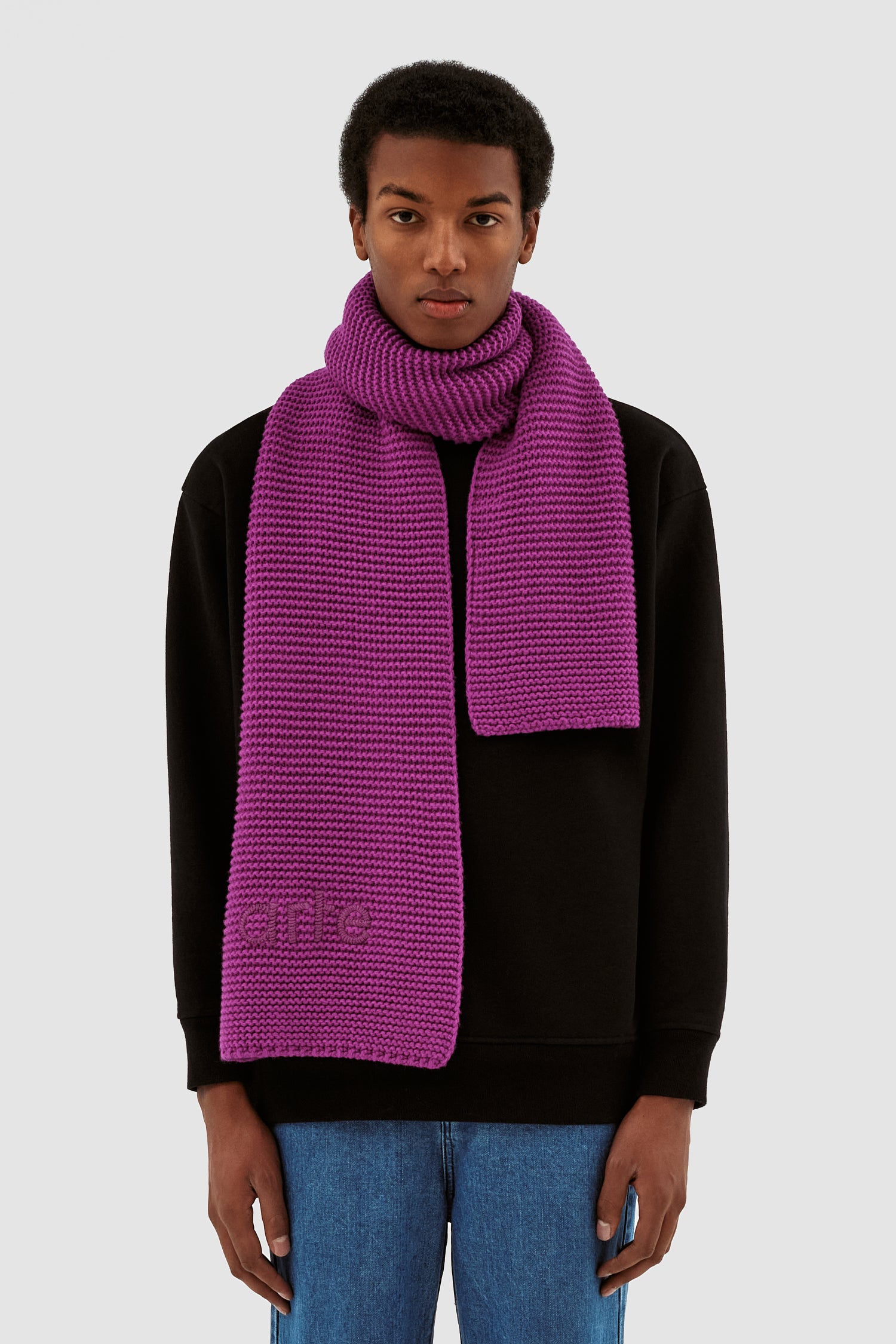 Aaron Knit Scarf - Pink