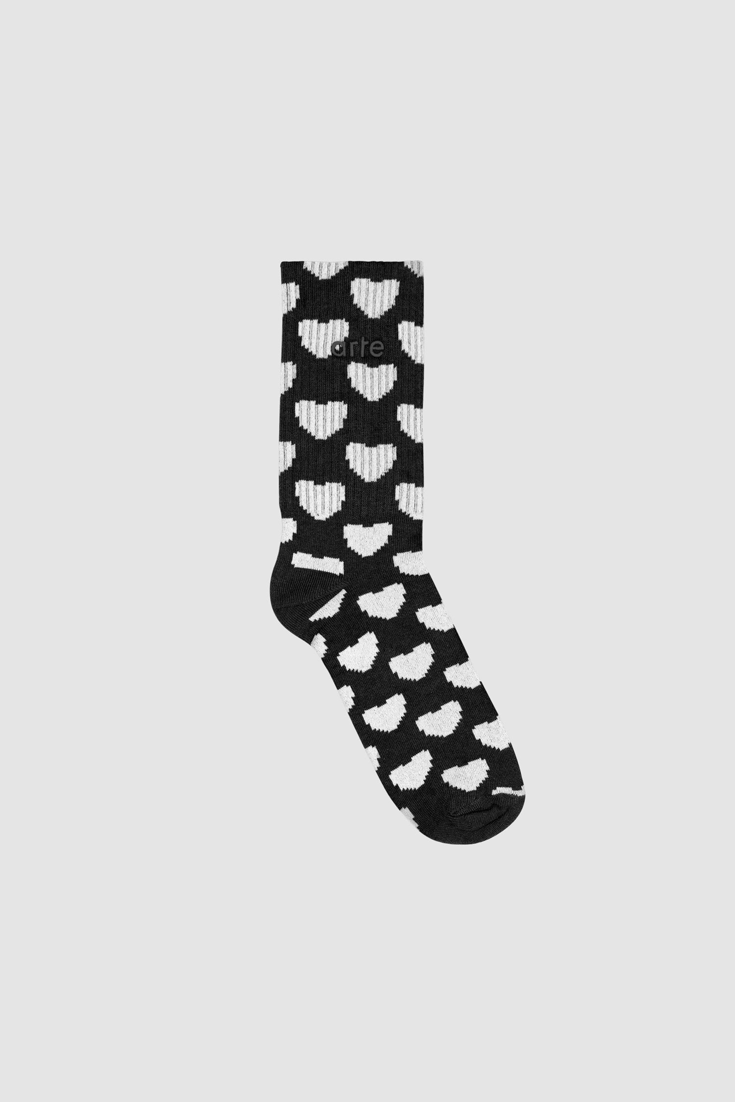 Allover Logo Socks - Black/White