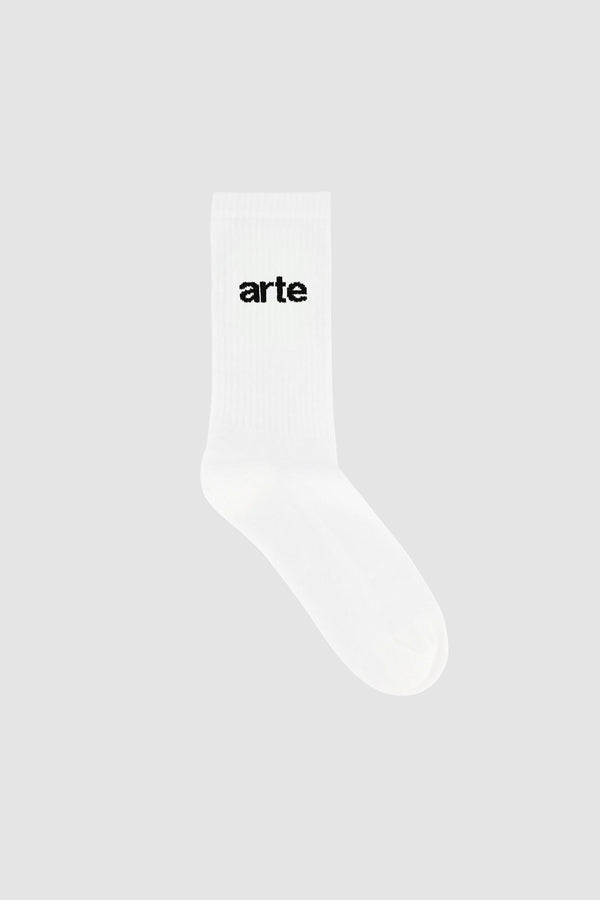 Arte Logo Socks - White