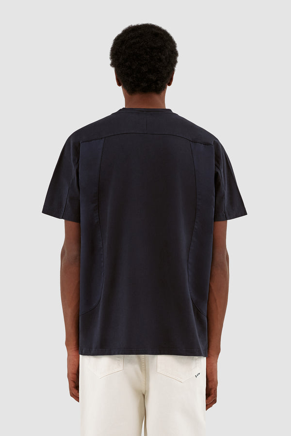 Theo W Cuts T-shirt - Navy