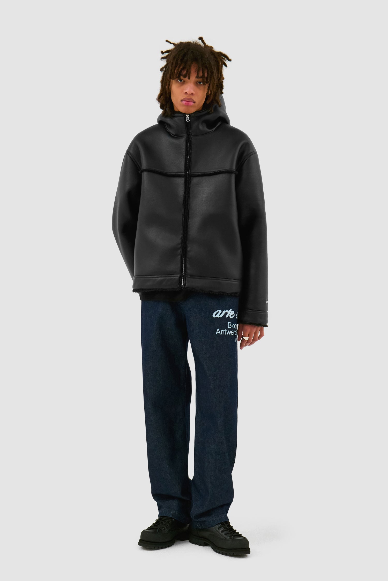 Veste en shearling - Noir