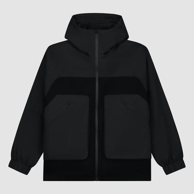 Veste technique en laine - Noir