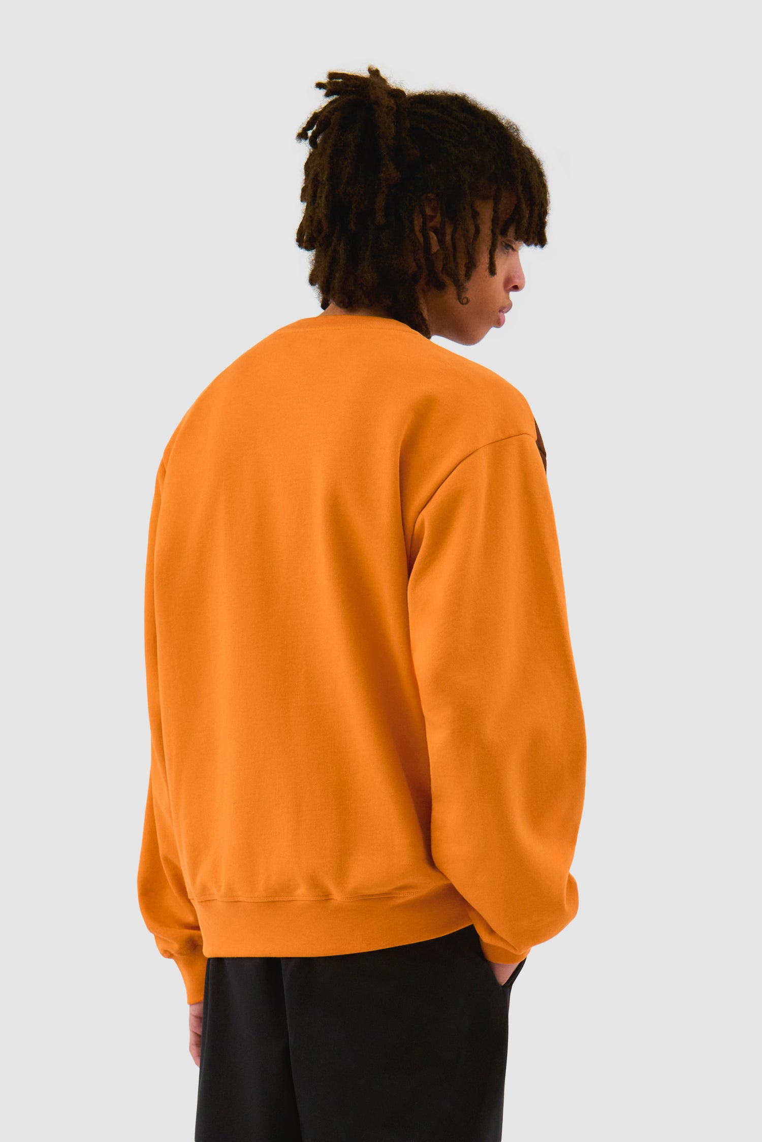 Two-tone crewneck - Orange