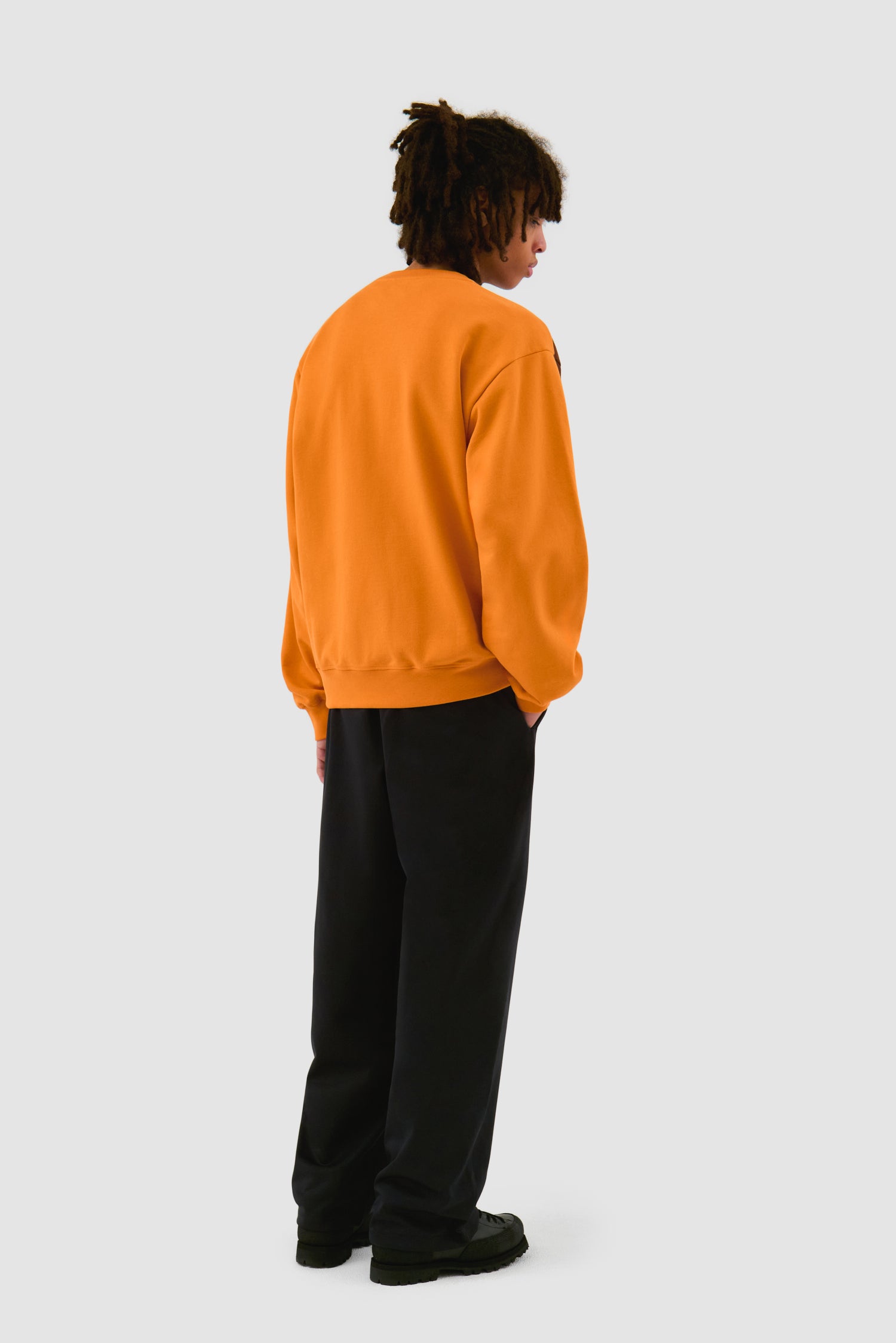 Two-tone crewneck - Orange