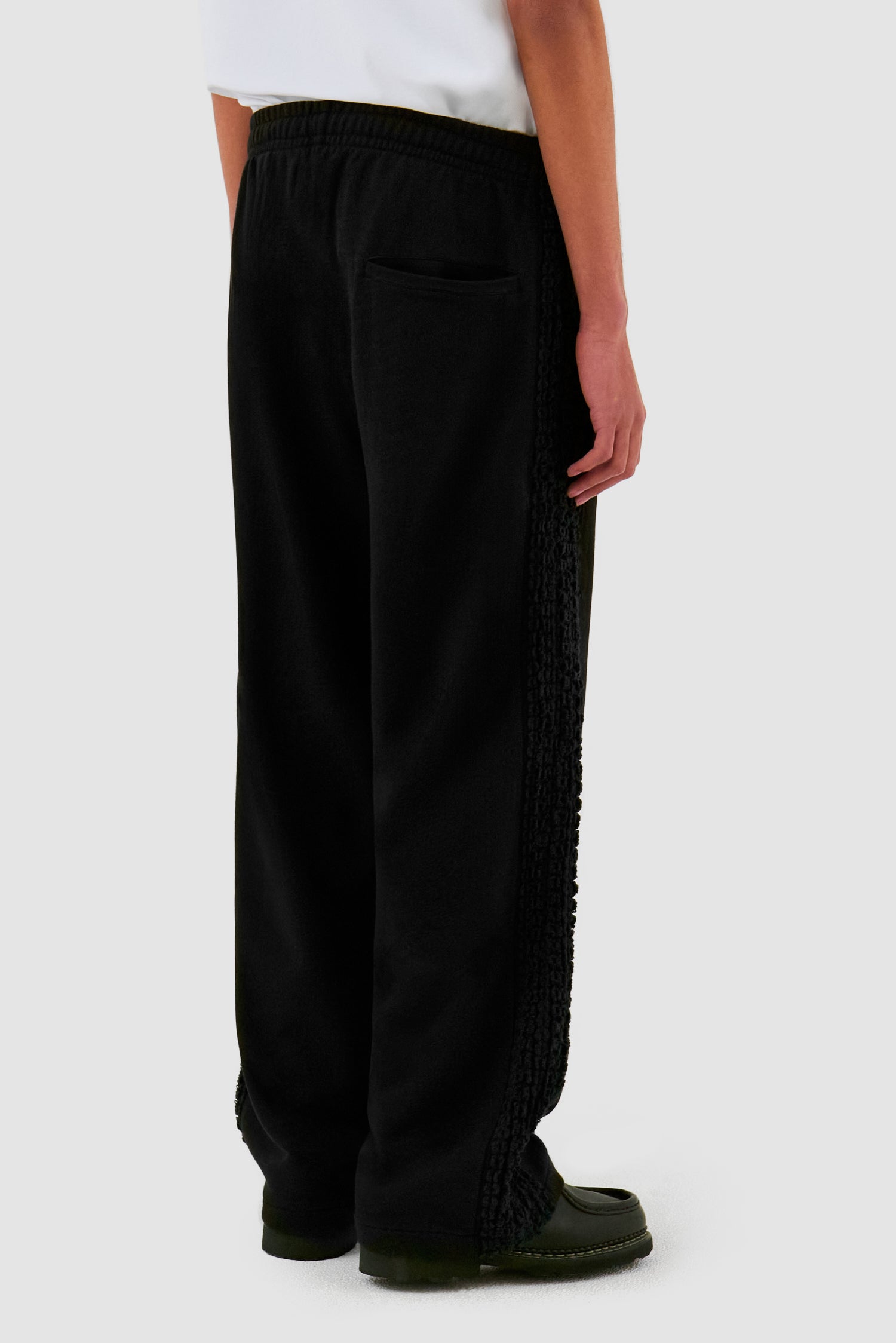 Flower Tape Pants - Black