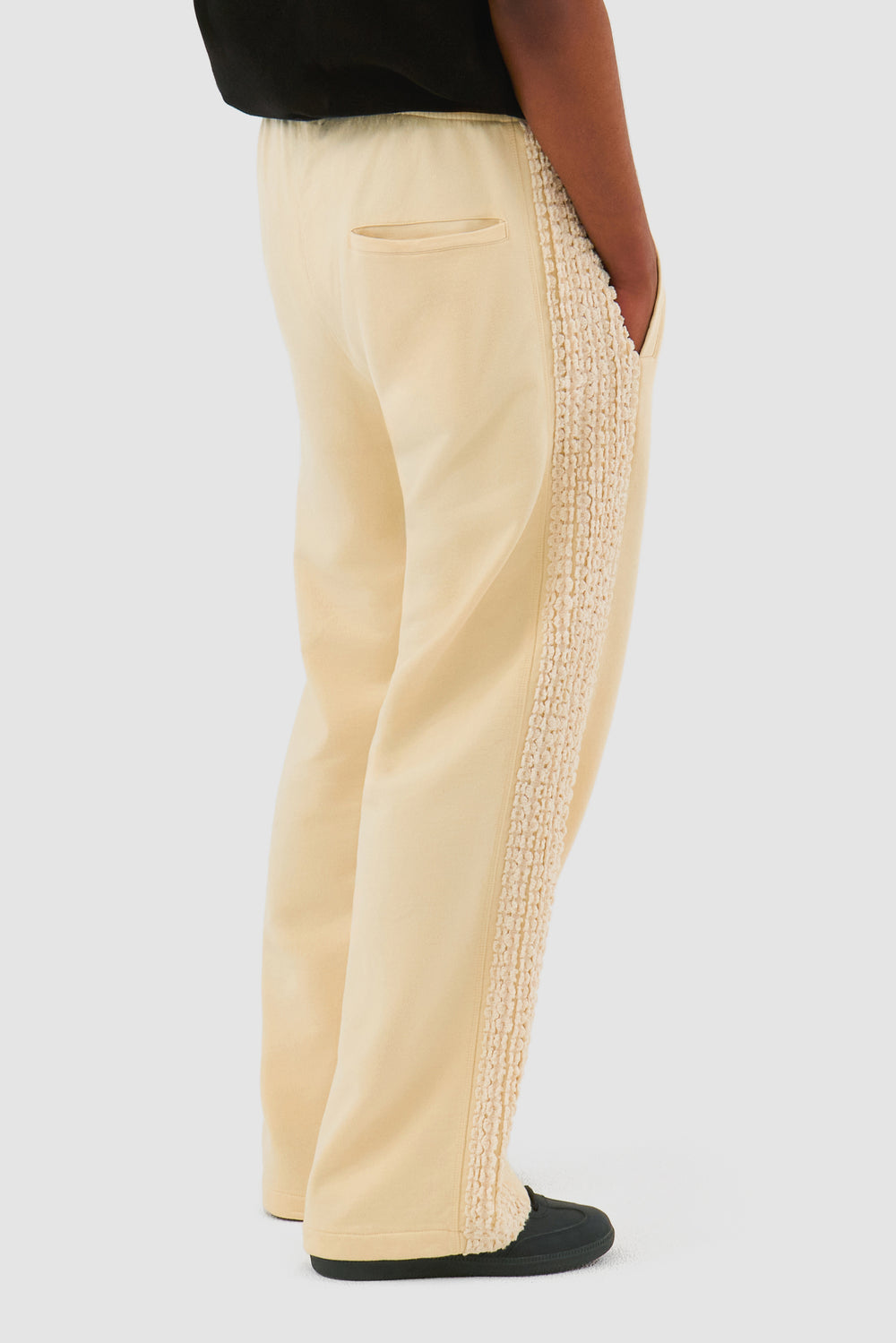 Flower Tape Pants - Cream