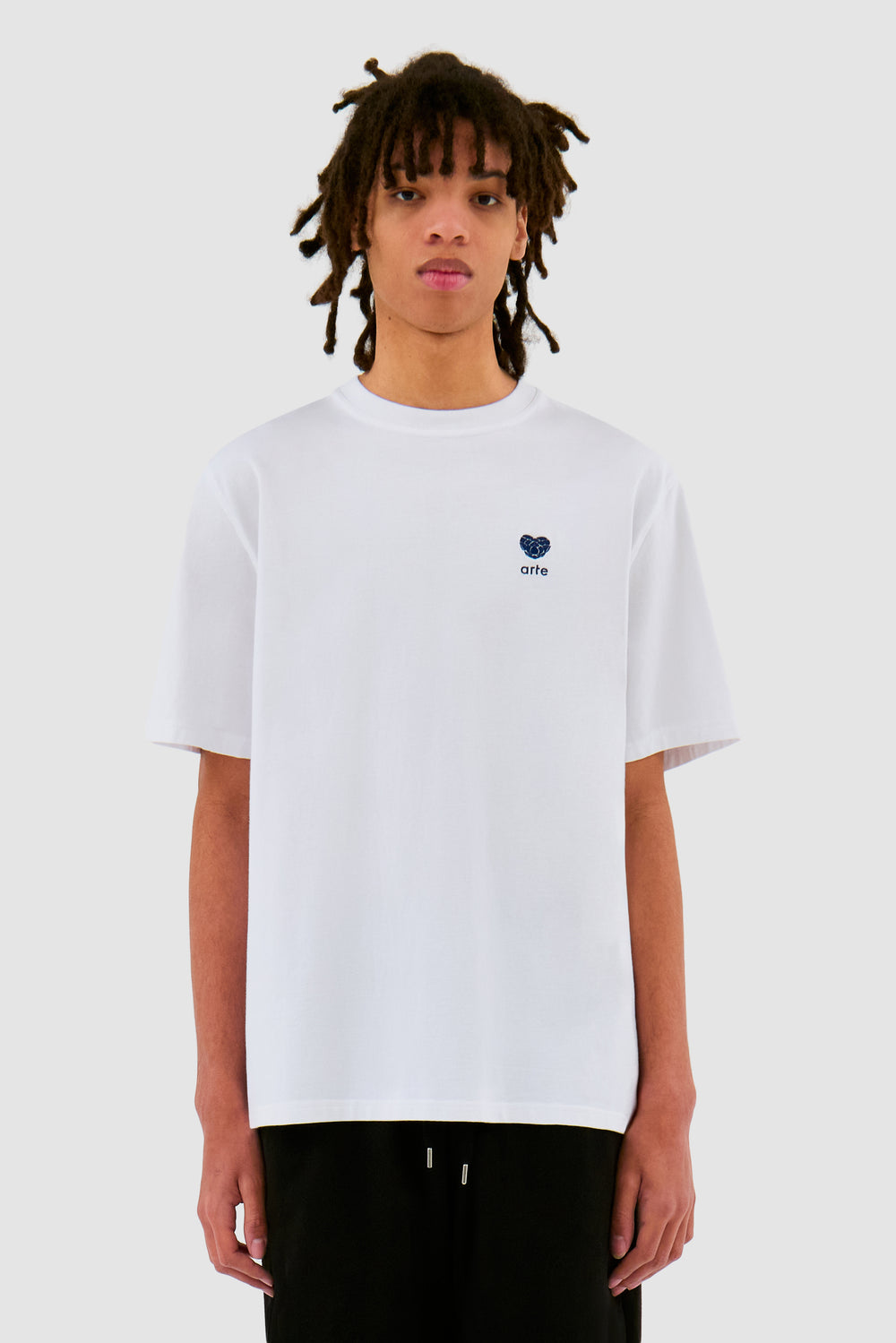 T-shirt avec logo en forme de cœur - blanc