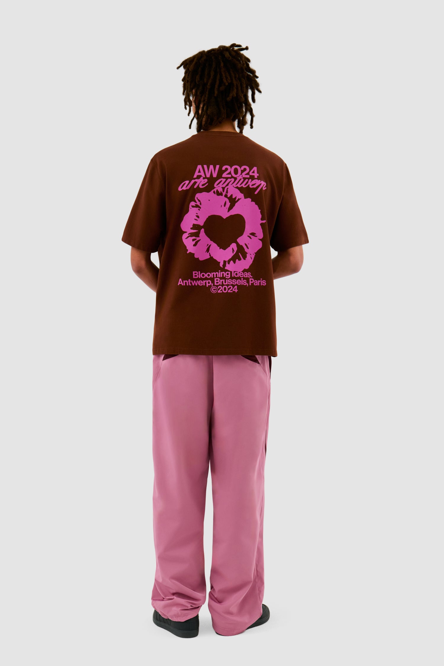 Rose T-shirt - Brown
