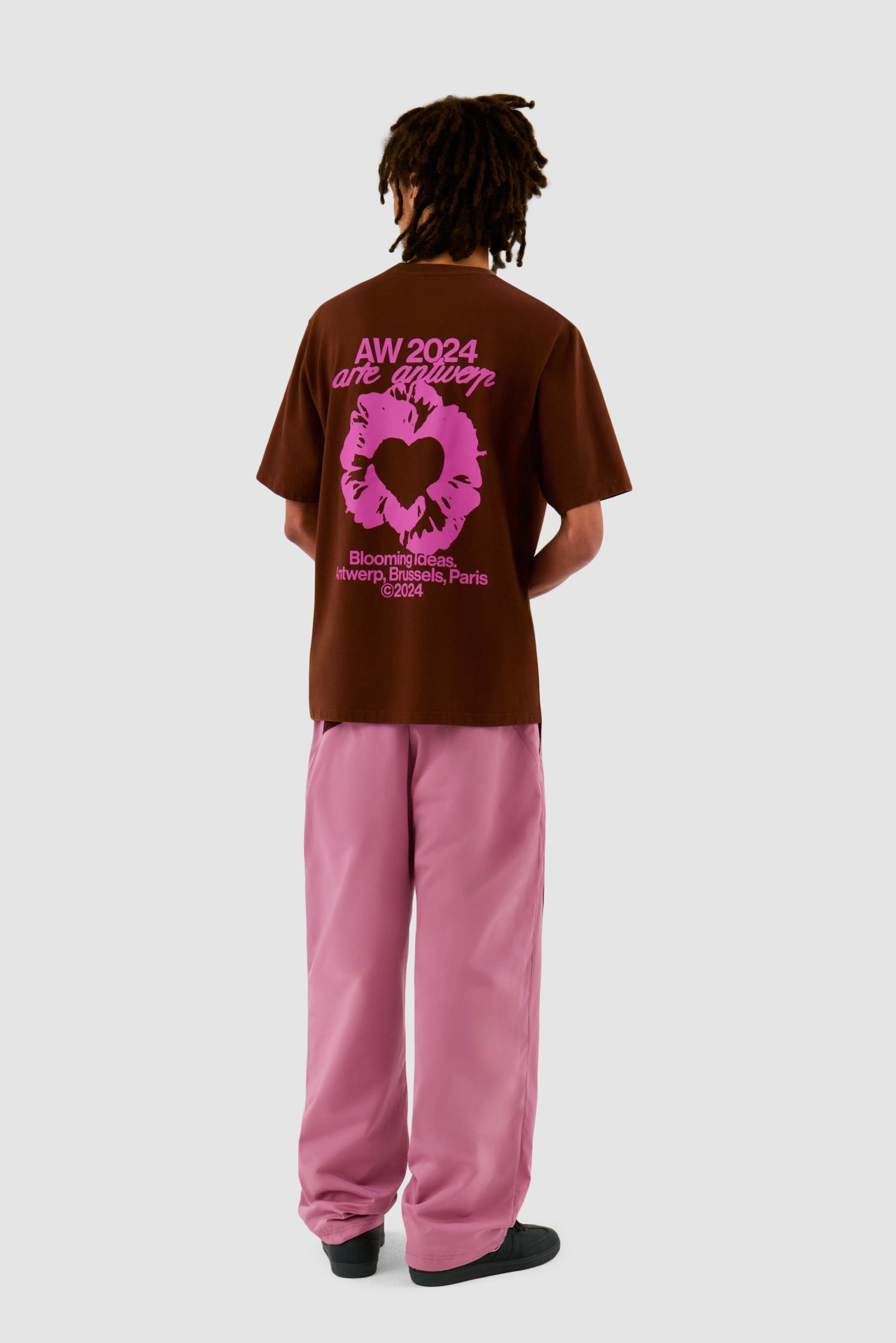 T-shirt Rose - Marron