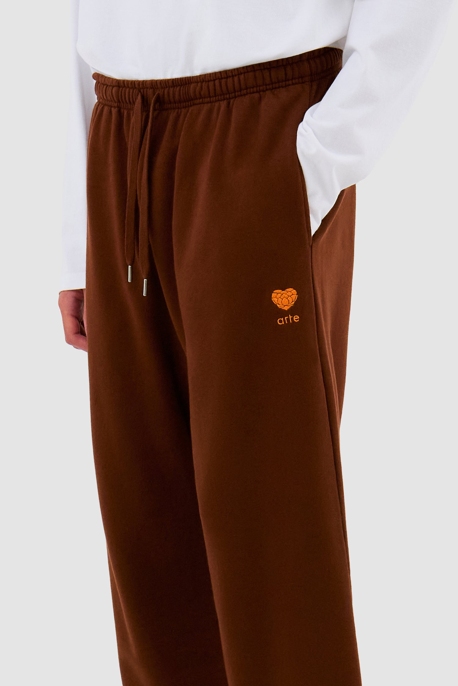 Pantalon de survêtement Heart Flower - Marron