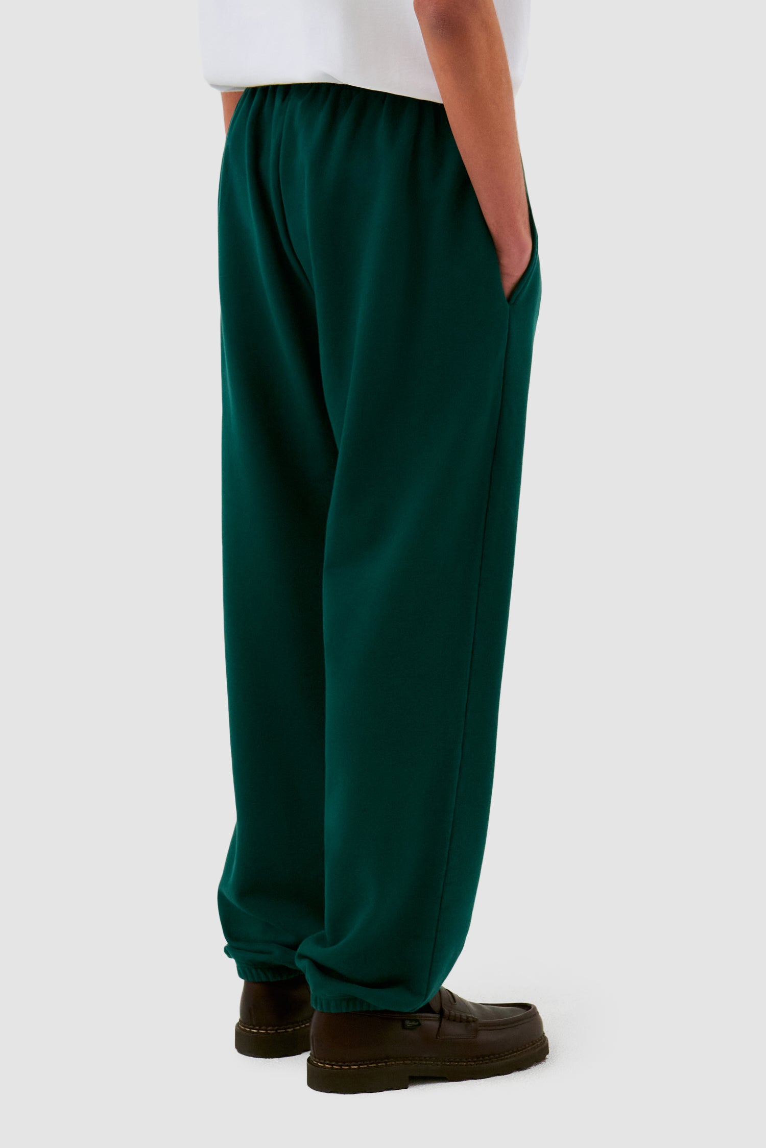 Heart Flower Sweat Pants - Green