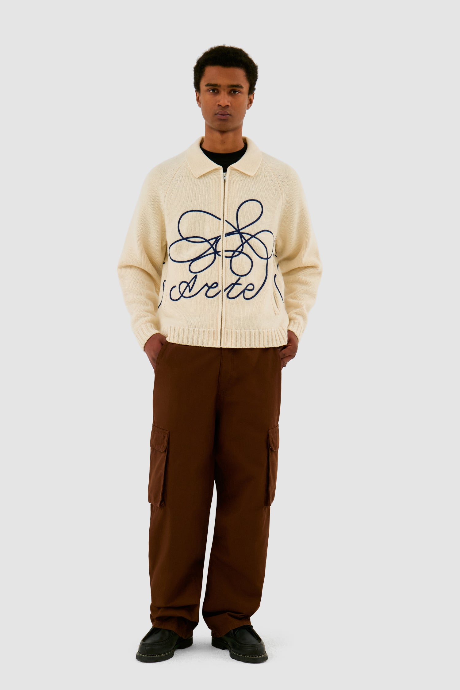 Flower Logo Knit - Cream