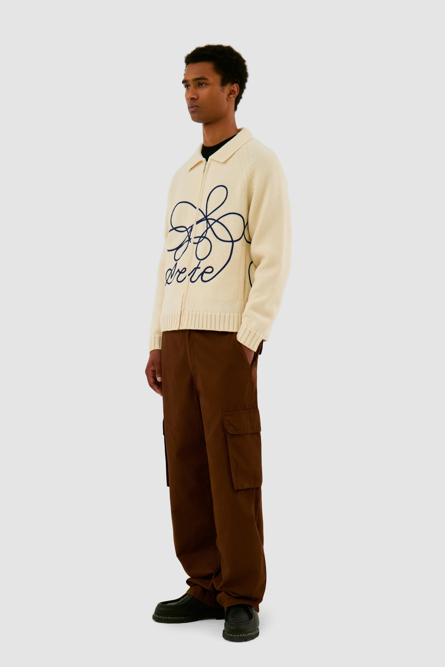 Flower Logo Knit - Cream