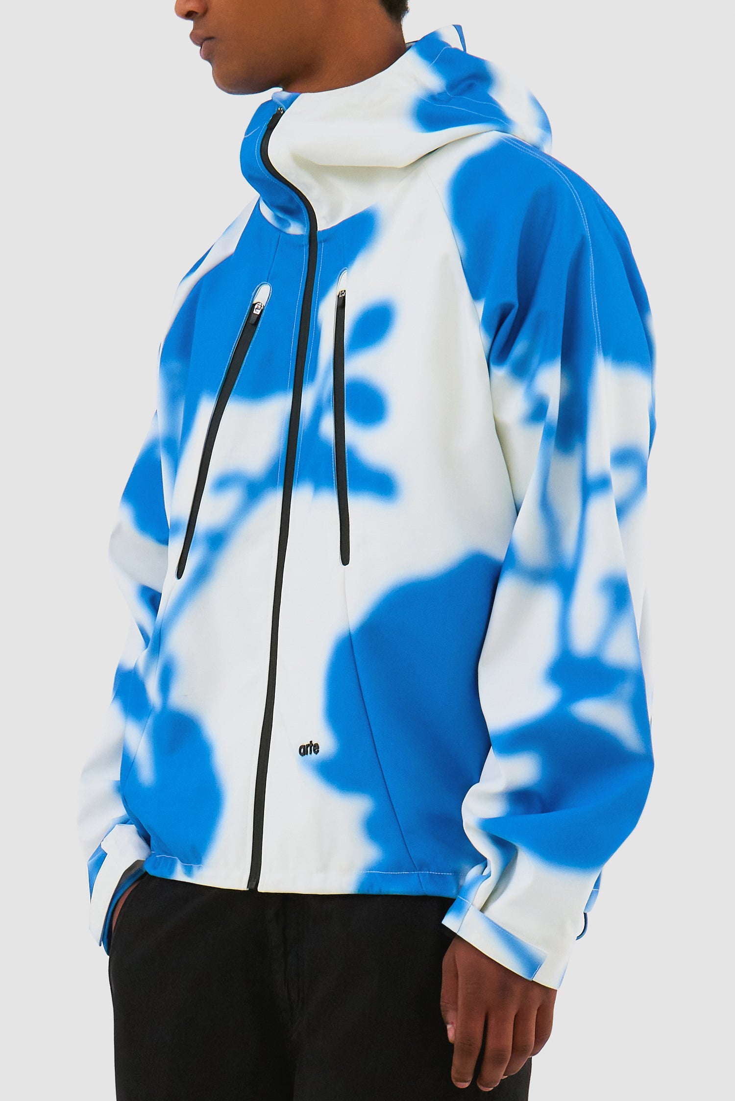 Blue Flower Technical jacket - White/Blue