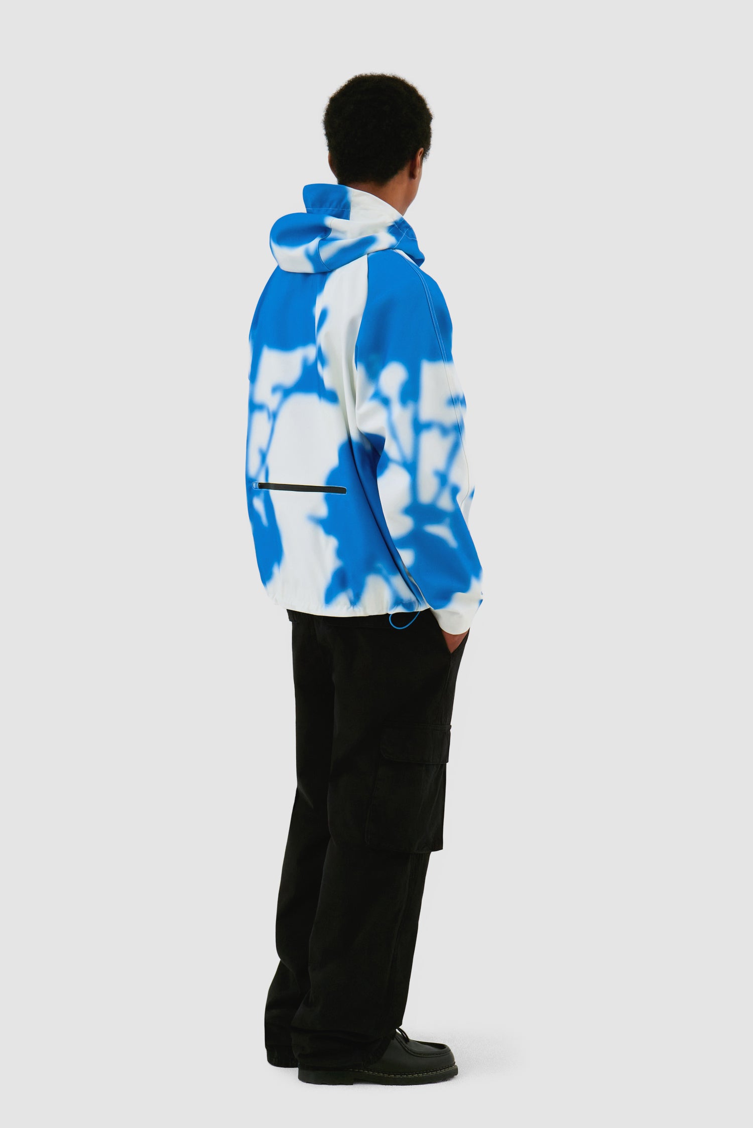 Blue Flower Technical jacket - White/Blue