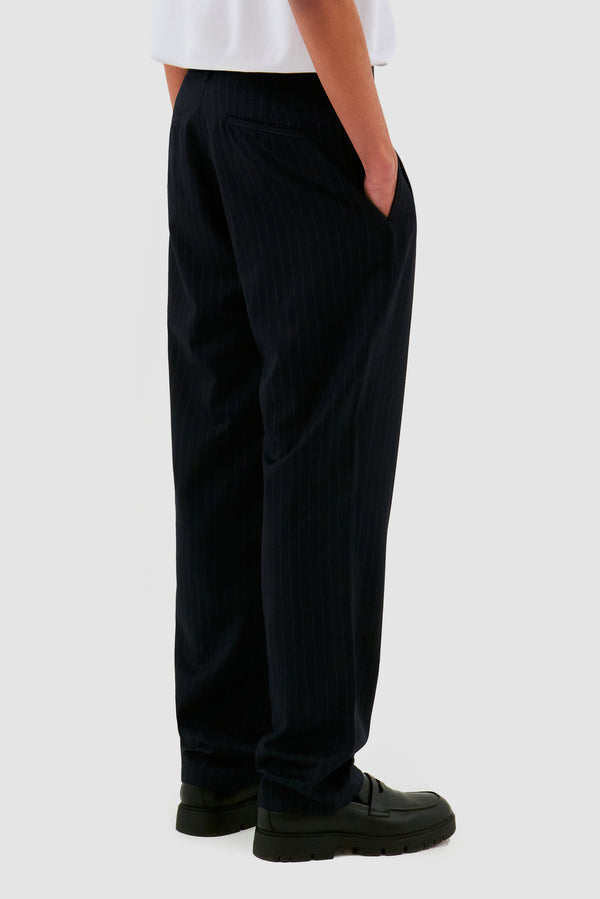 Striped Trousers - Navy