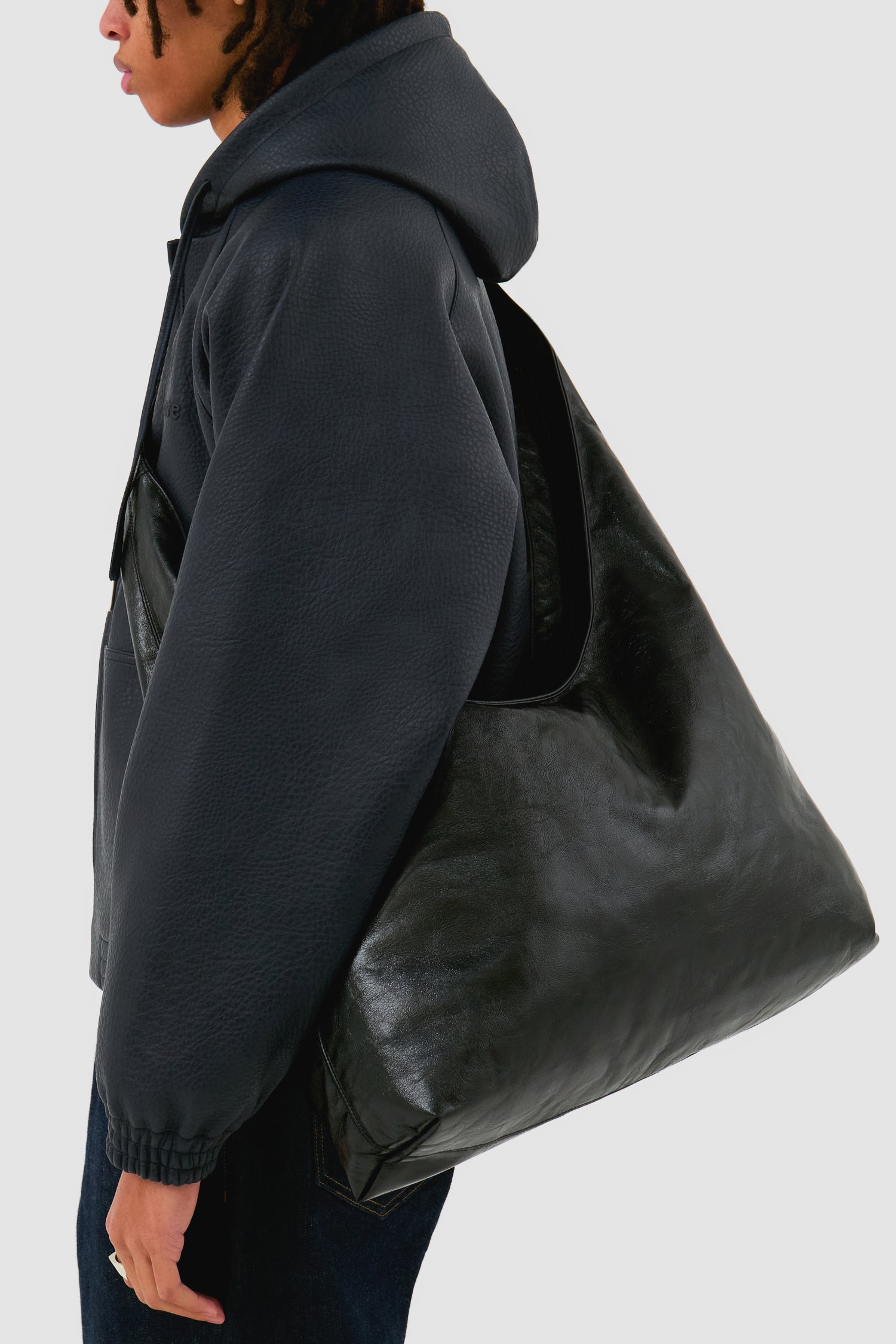 Grand sac brillant - Noir