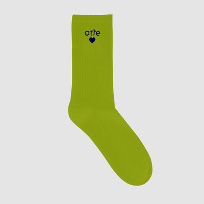 Chaussettes à cœur Basic Arte - Vert clair