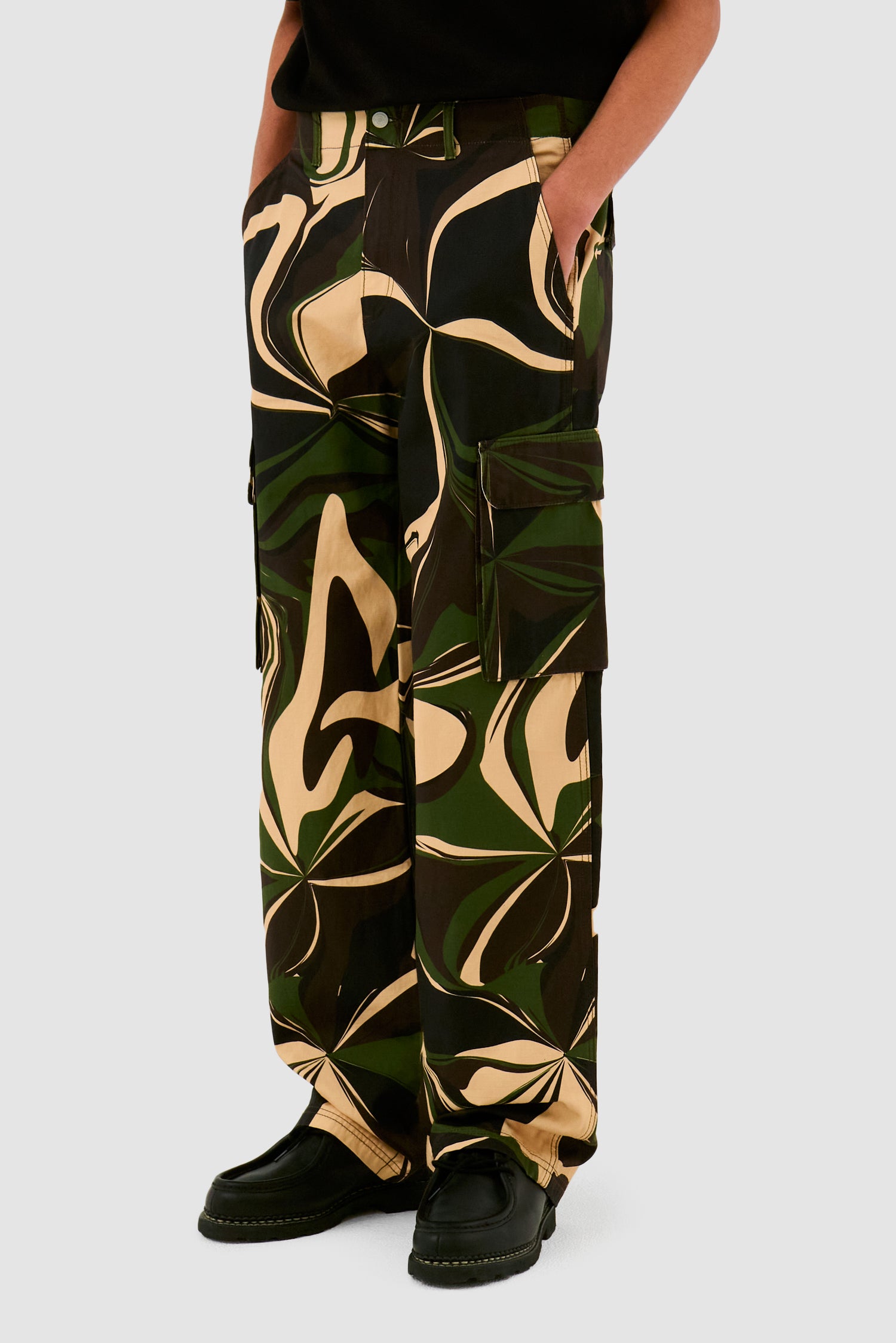 Pantalon cargo camouflage - Imprimé