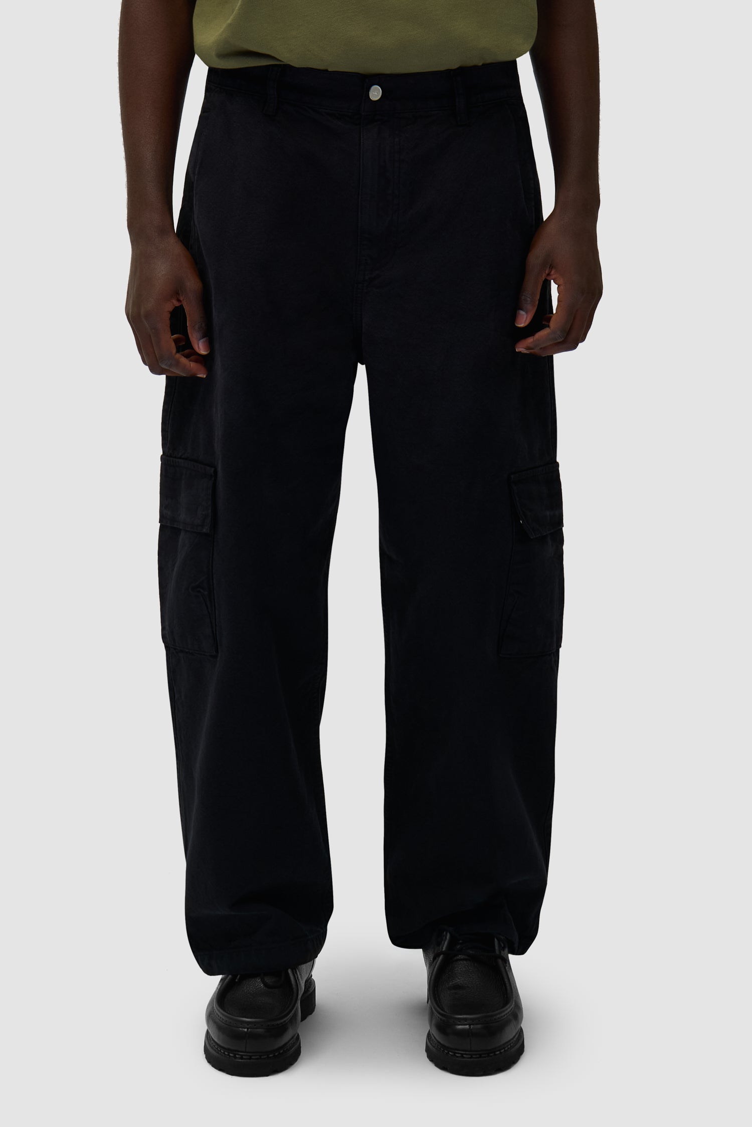 Pantalon cargo bas - Noir