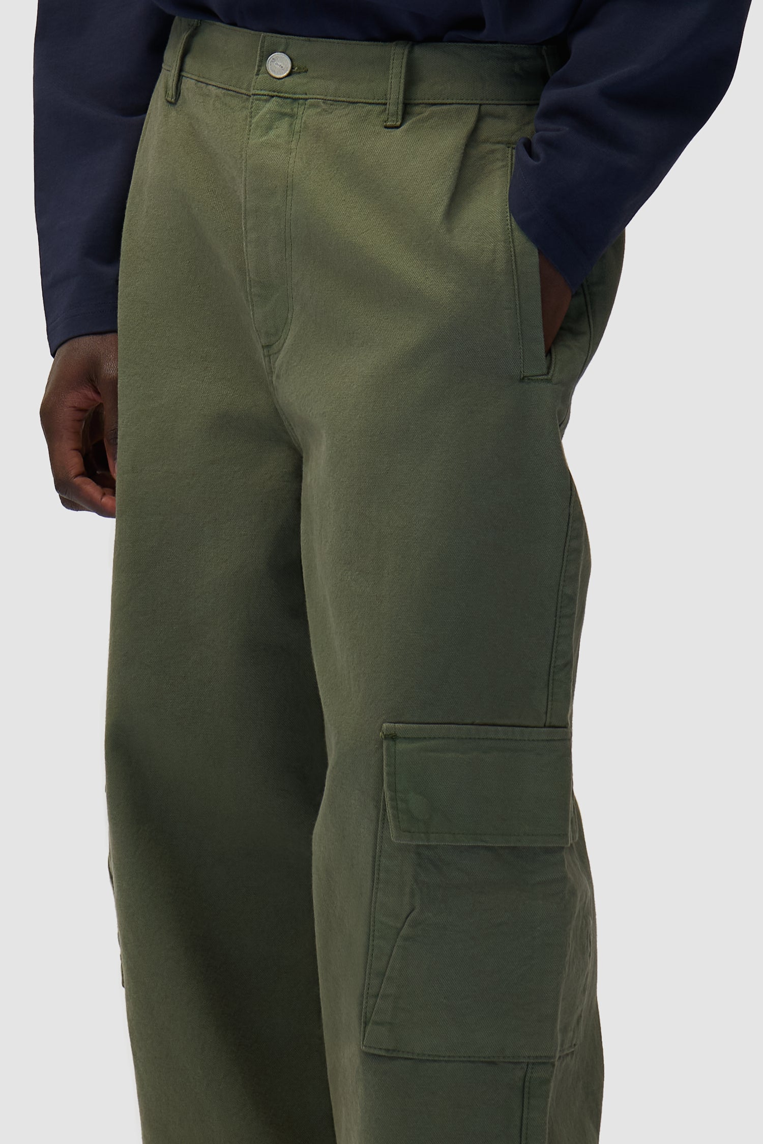 Pantalon cargo bas - Vert