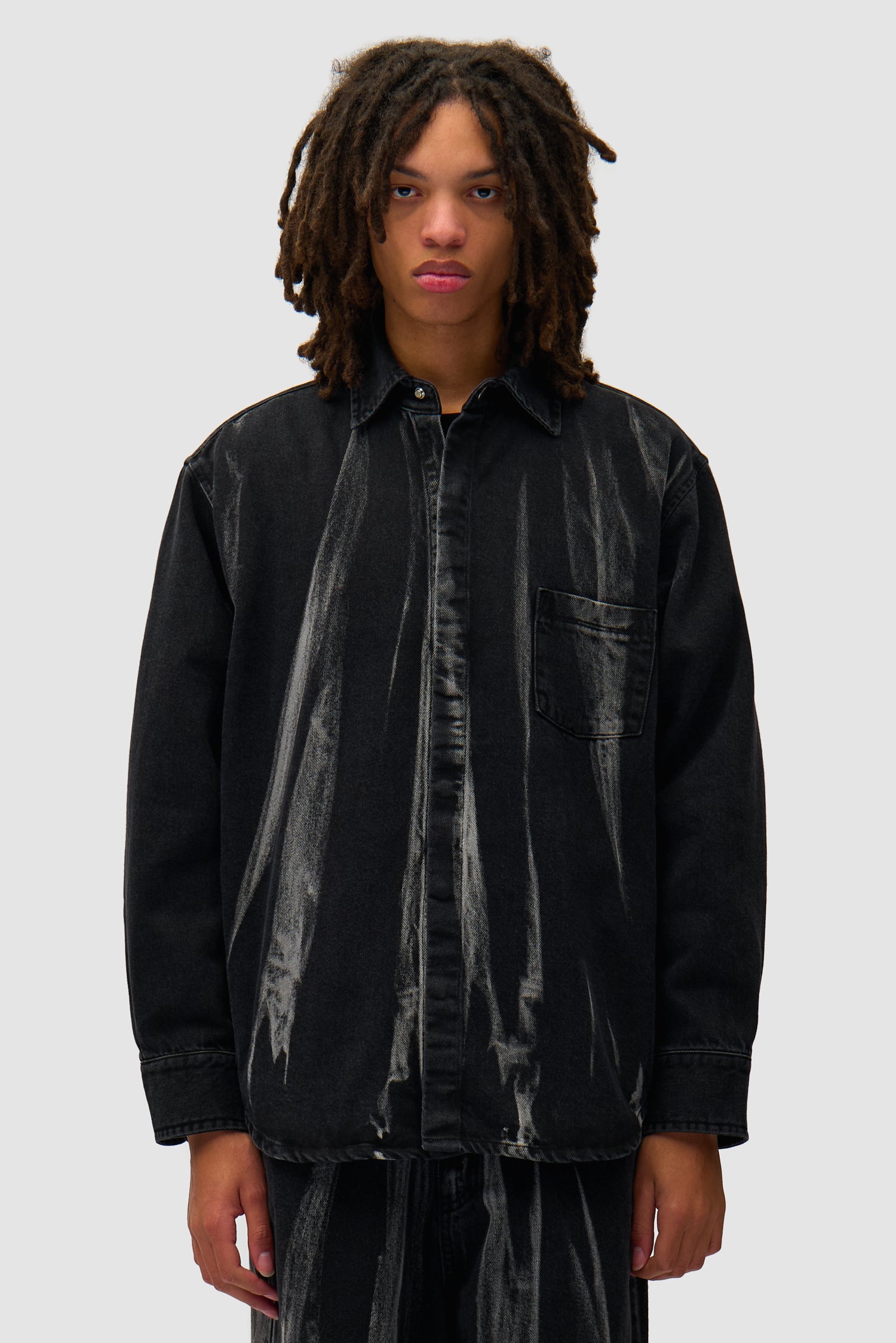 Denim Shirt - Black Denim