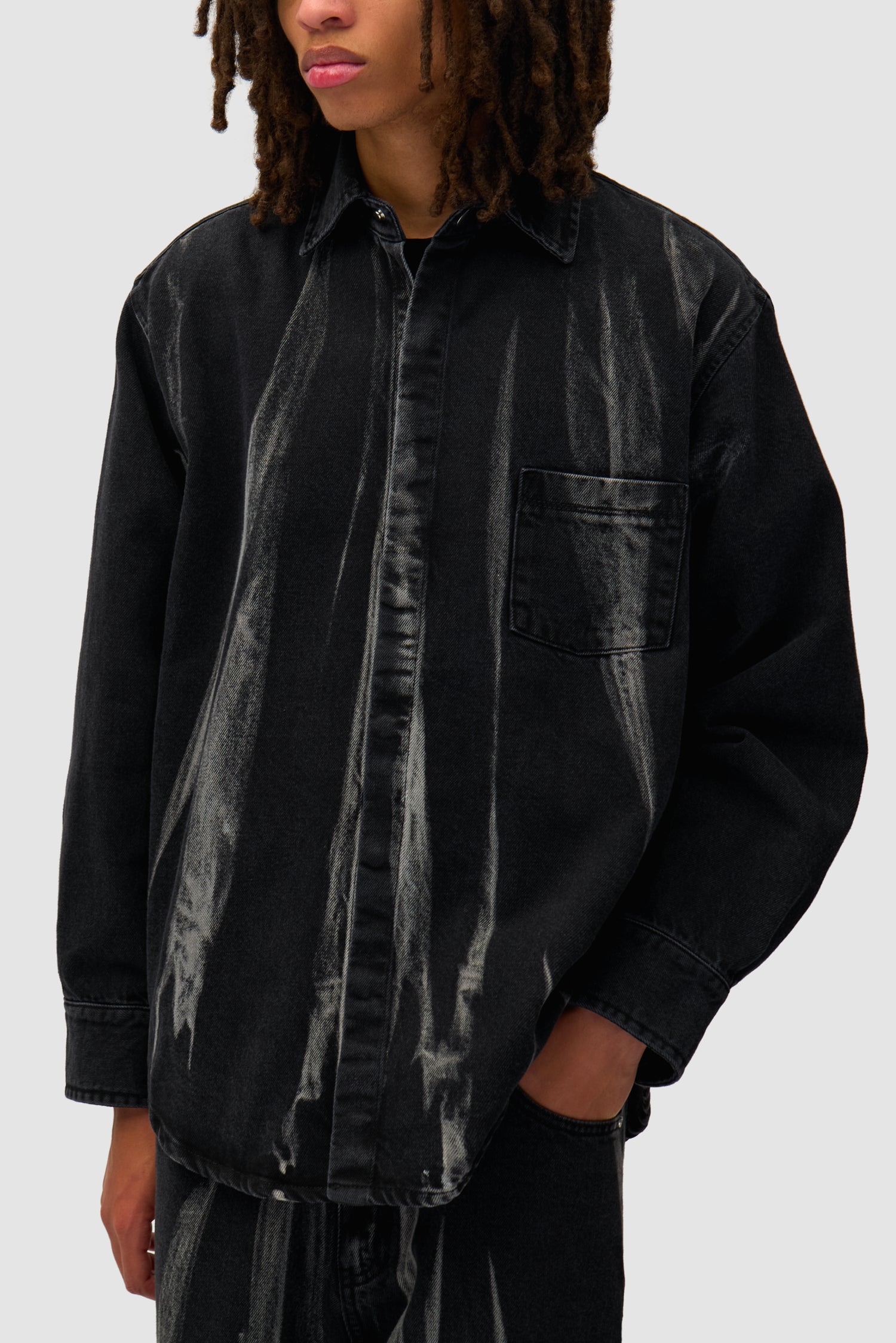 Denim Shirt - Black Denim