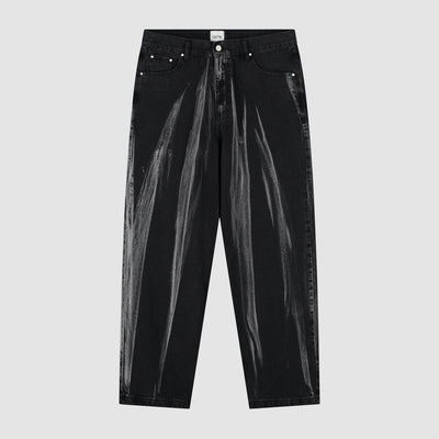Pantalon en jean délavé - Denim noir