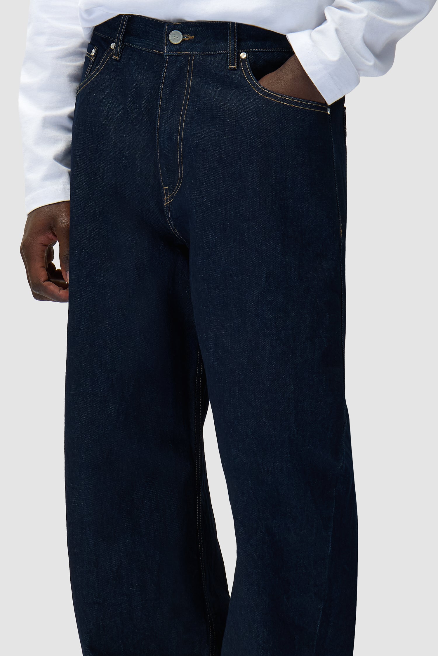 Pantalon Basic Jeans - Denim brut