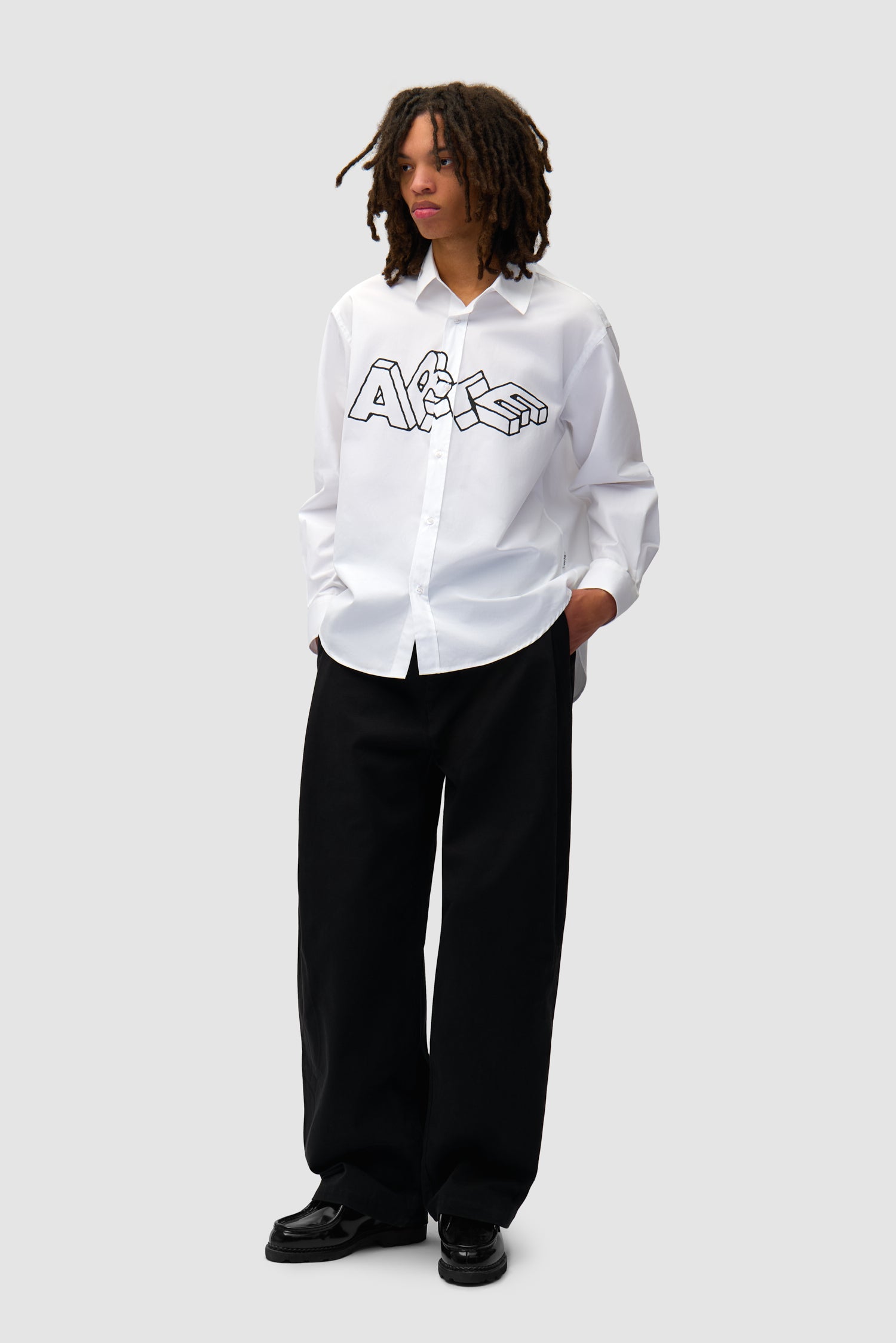 Arte Blocks Shirt - Blanc