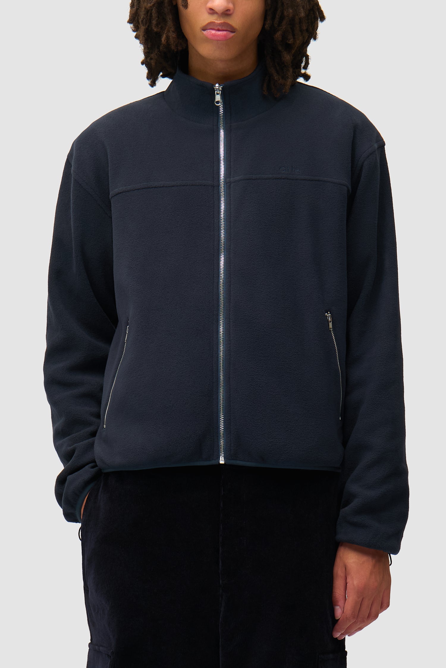 Veste technique en velours côtelé - Marine