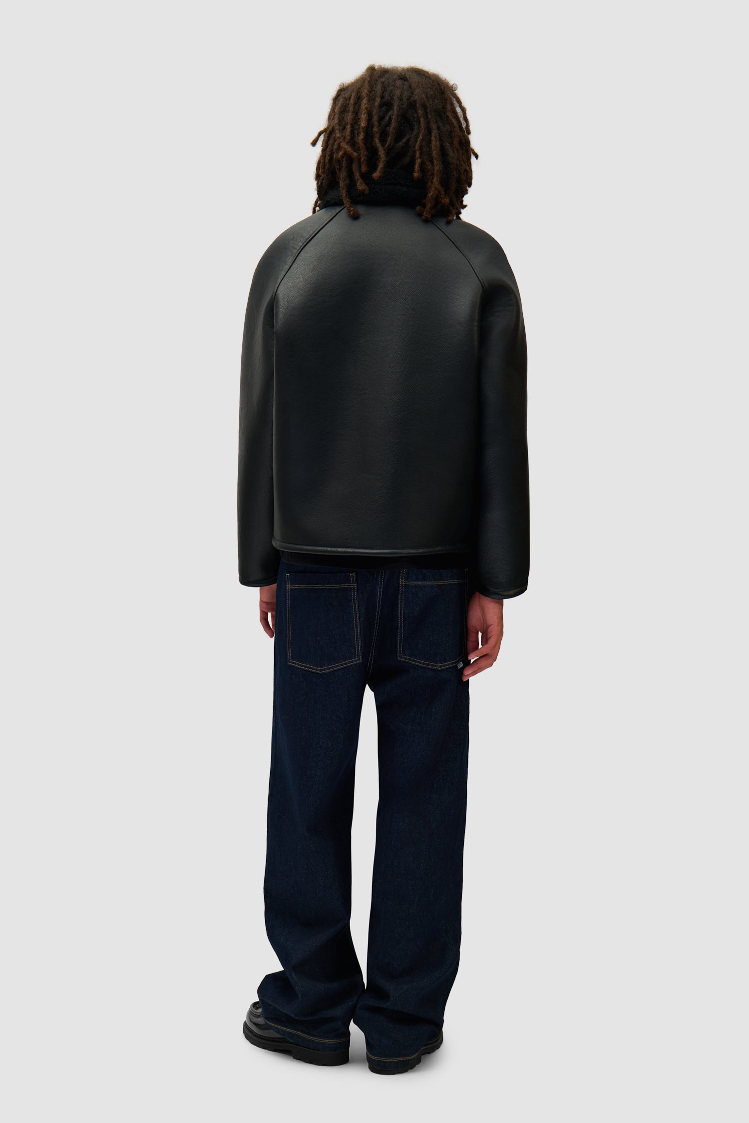Veste en shearling - Noir