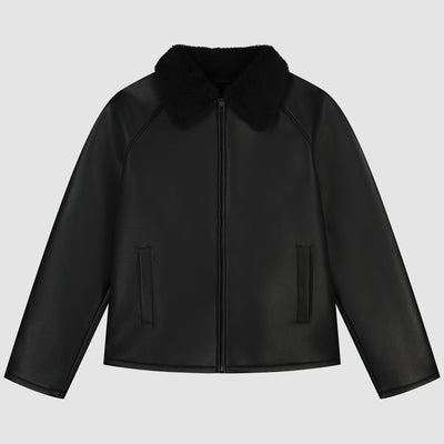 Veste en shearling - Noir