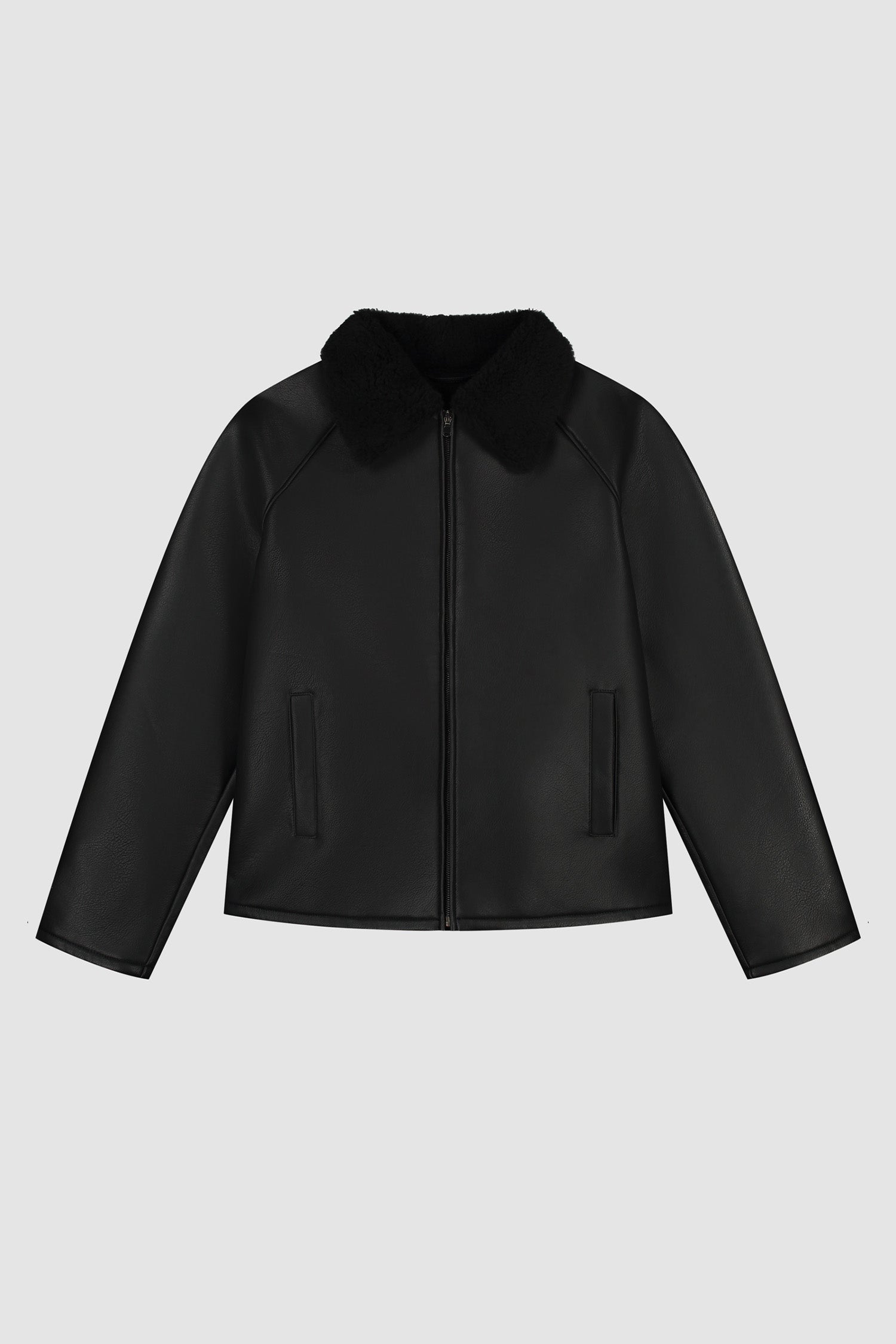 Veste en shearling - Noir