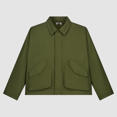 Inclined Pocket Jacket - Green (defect)