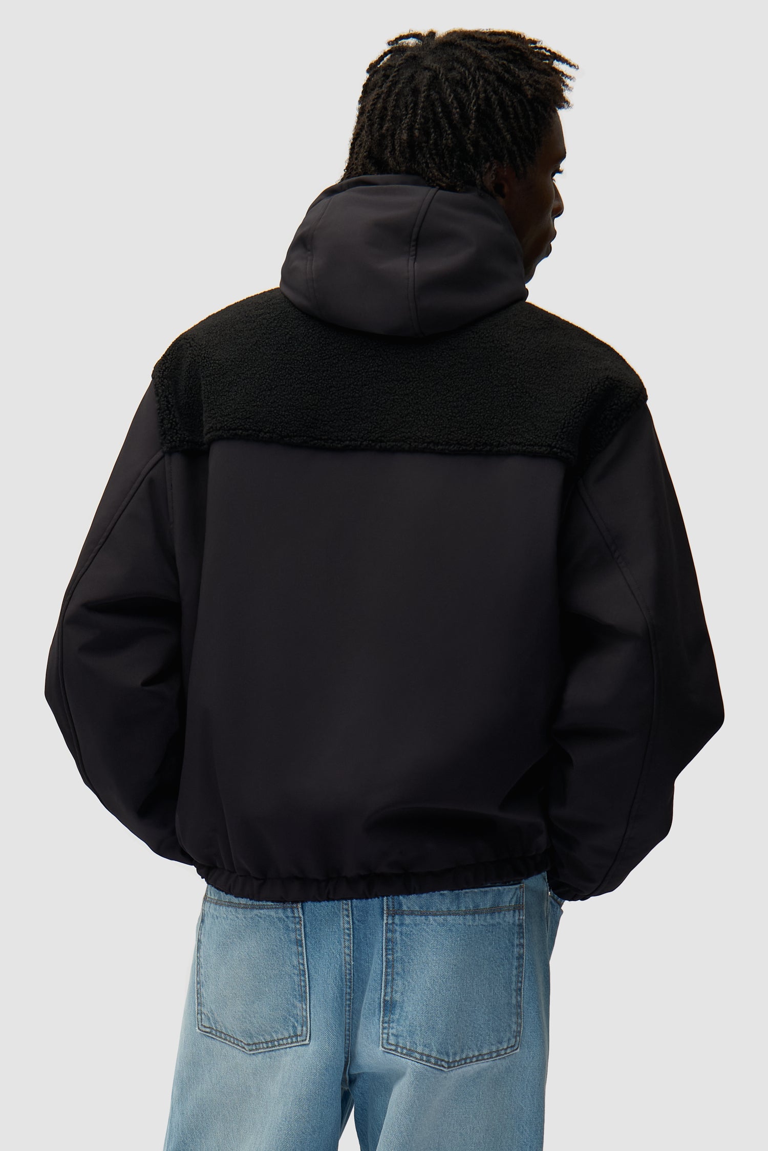 Veste technique en nylon - Noir