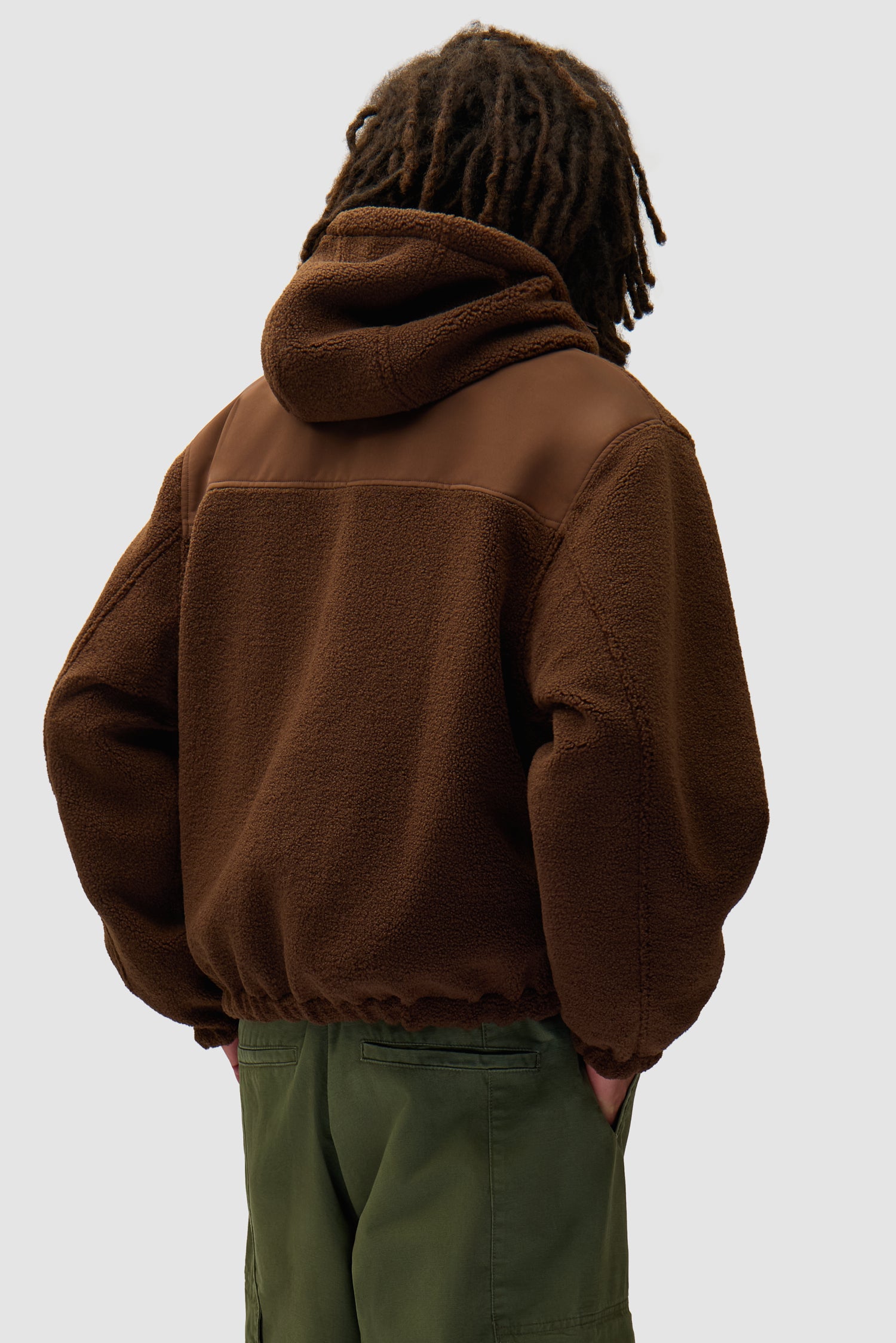 Veste technique en nylon - Marron
