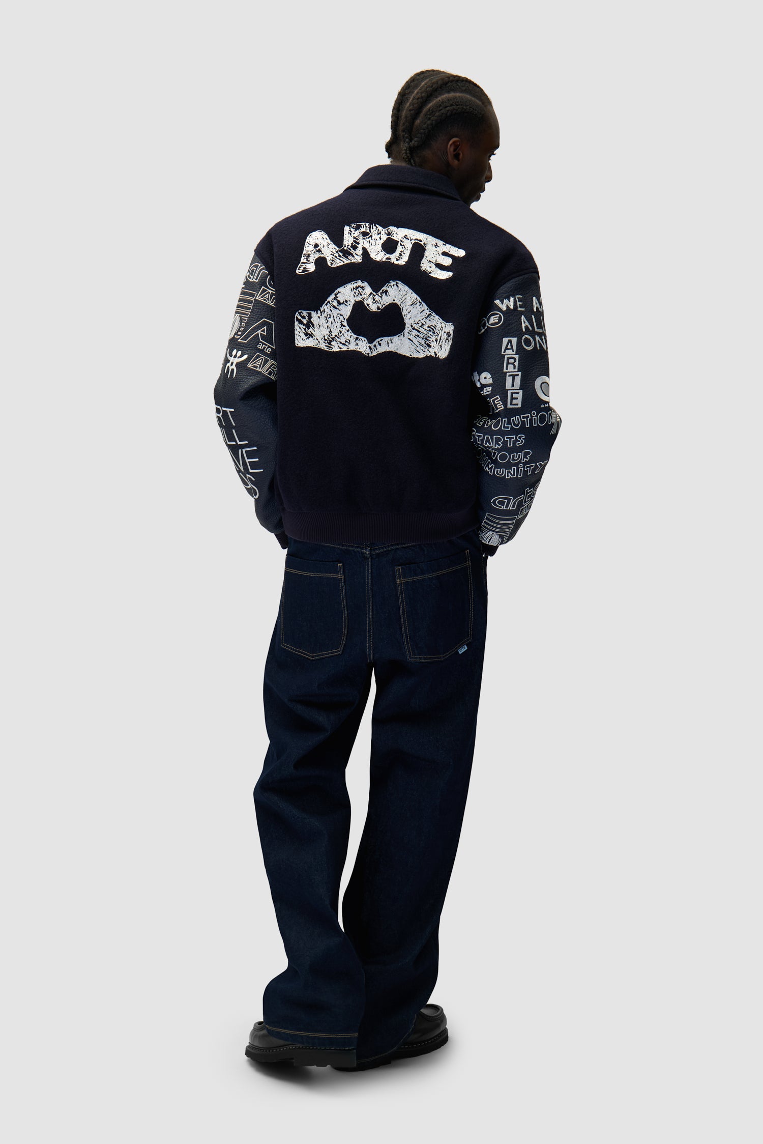 Veste de survêtement Graffiti - Marine