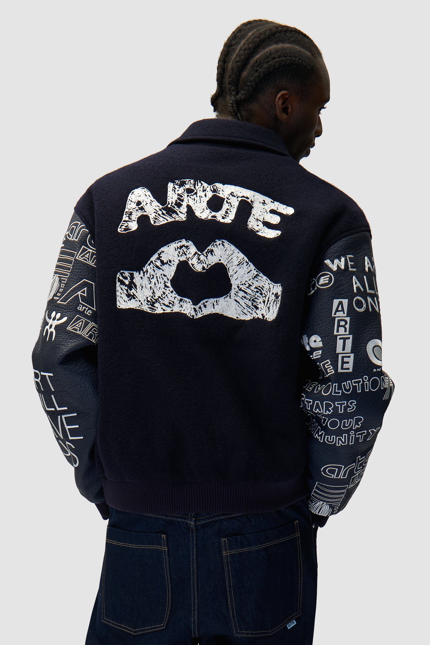 Veste de survêtement Graffiti - Marine