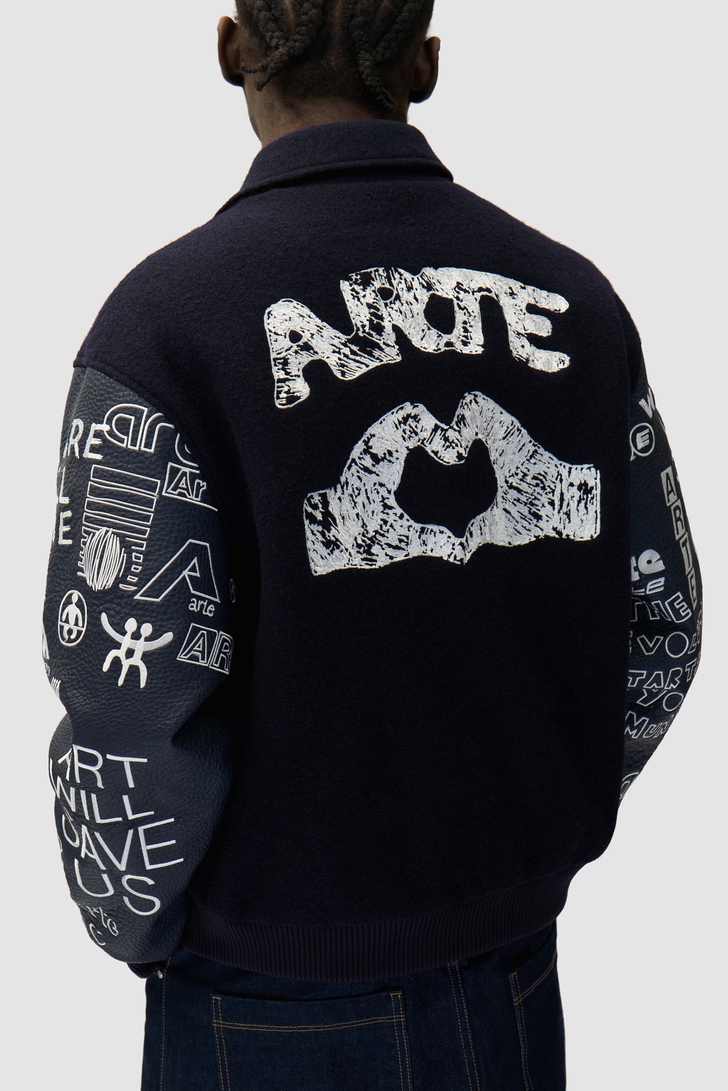 Veste de survêtement Graffiti - Marine