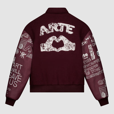 Veste de survêtement Graffiti - Bordeaux