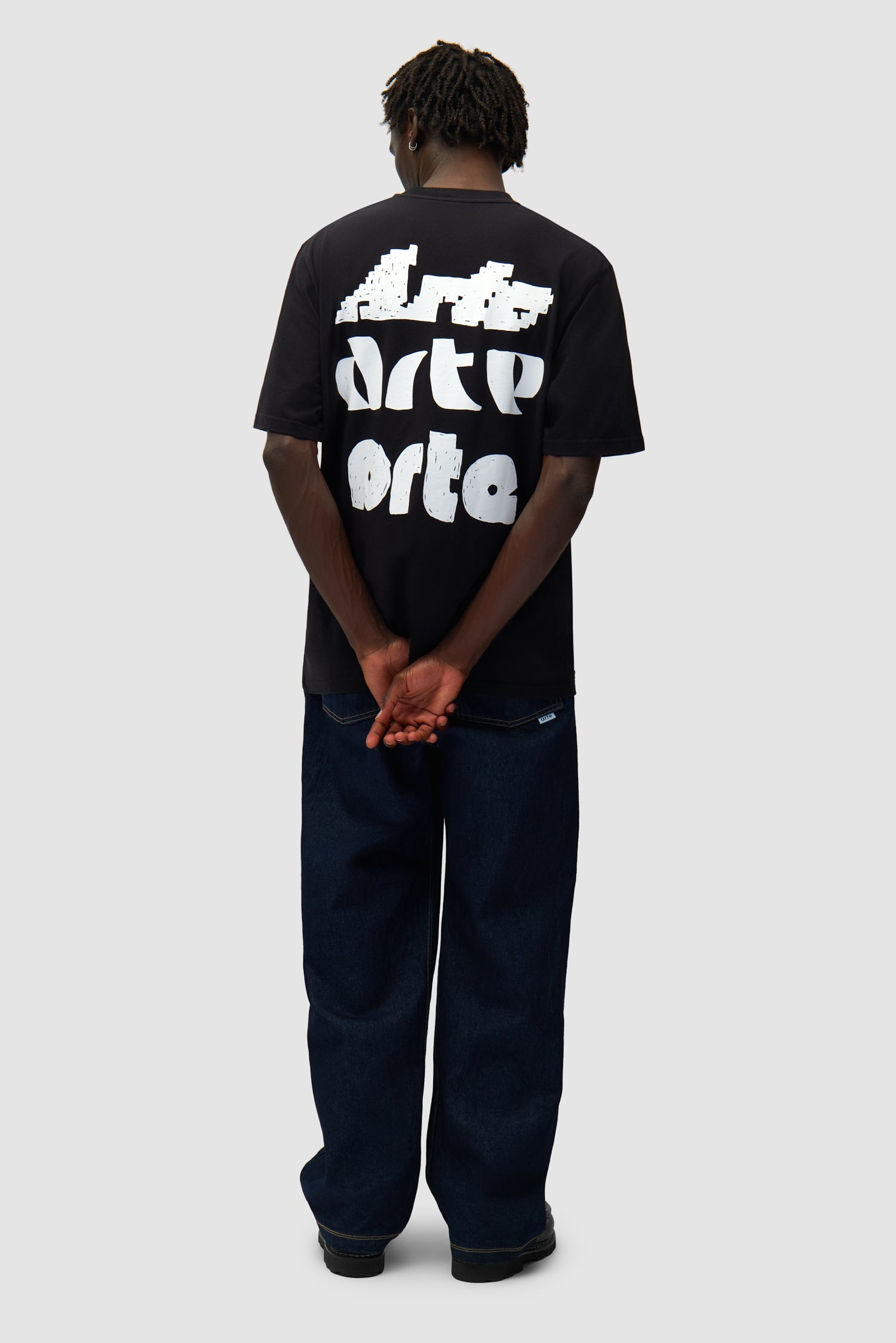Multi Arte Print T-Shirt - Black